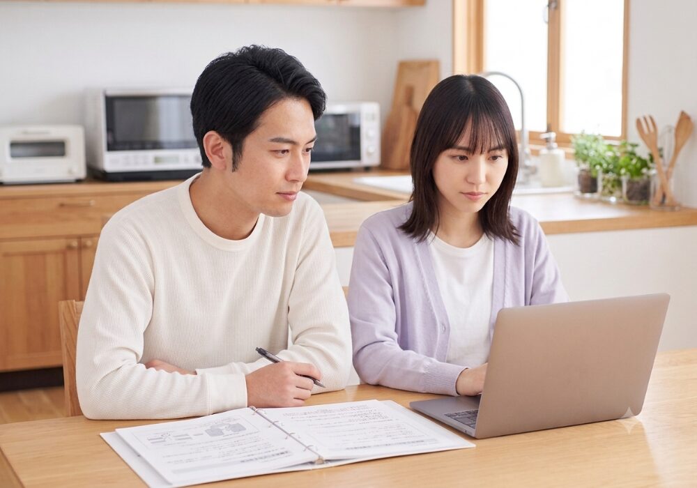 夫婦で夫婦関係改善プログラムを受講している様子